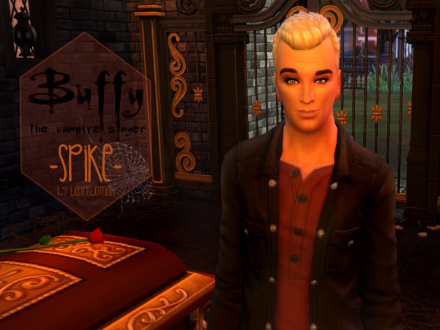 Sims 4 SPIKE ( Buffy the vampire slayer) by Waterwoman at Akisima
