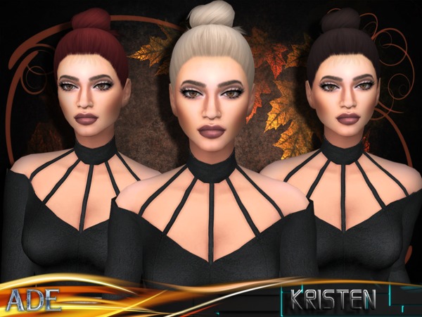 Sims 4 Kristen hair by Ade Darma at TSR