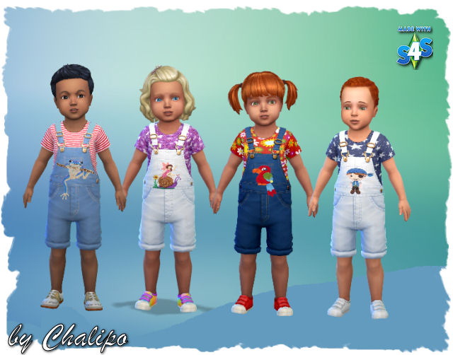 Sims 4 Toddler Tunic Outfit by Chalipo at All 4 Sims
