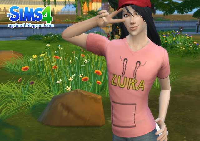 Sims 4 Gintama Zura T Shirt at NG Sims3