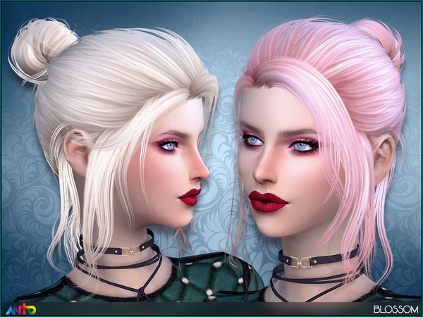 Sims 4 Blossom Hair by Anto at TSR