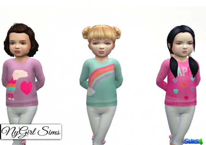 Sims 4 Ribbed Graphic Sweater at NyGirl Sims