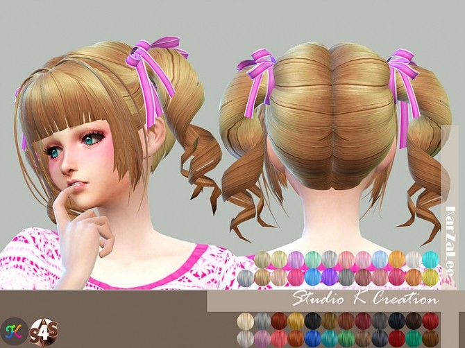 Sims 4 Animate hair 23 momo renewal version at Studio K Creation