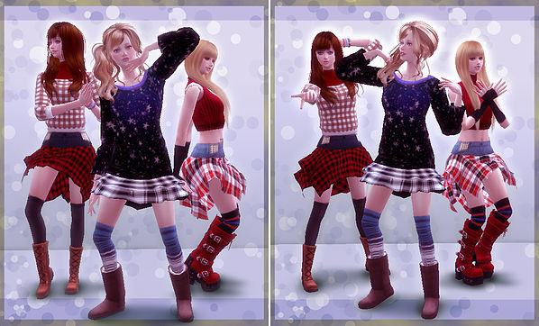 Sims 4 Combination pose 12 (Koi Dance) at A luckyday