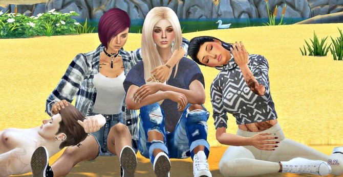 Sims 4 Group Poses at Simsnema