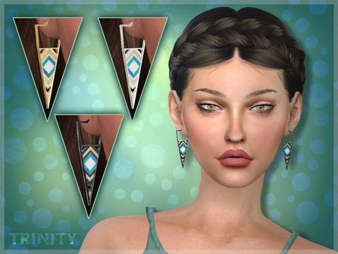 Sims 4 Trinity Earrings at Giulietta