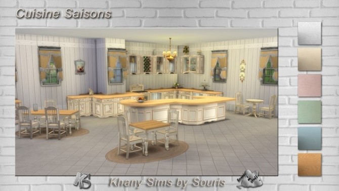 Sims 4 Seasons kitchen by Souris at Khany Sims