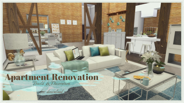 Sims 4 Apartment Renovation III at Dinha Gamer