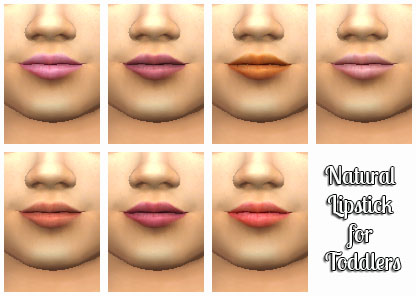 Sims 4 Natural Lipstick for Toddlers at My Stuff