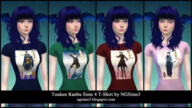 Sims 4 Touken Ranbu T Shirts at NG Sims3