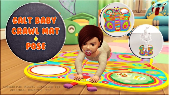 Sims 4 Calt baby crawl mat + Pose at Victor Miguel