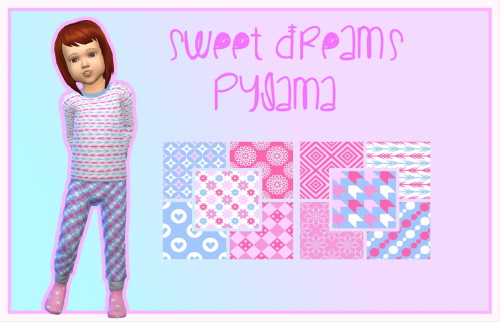 Sims 4 Sweet Dreams Pyjama Recolor at ChiLLis Sims