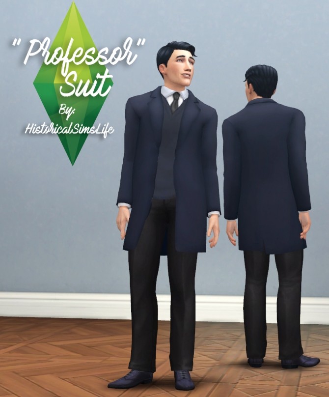 Sims 4 Proffesor Suit at Historical Sims Life