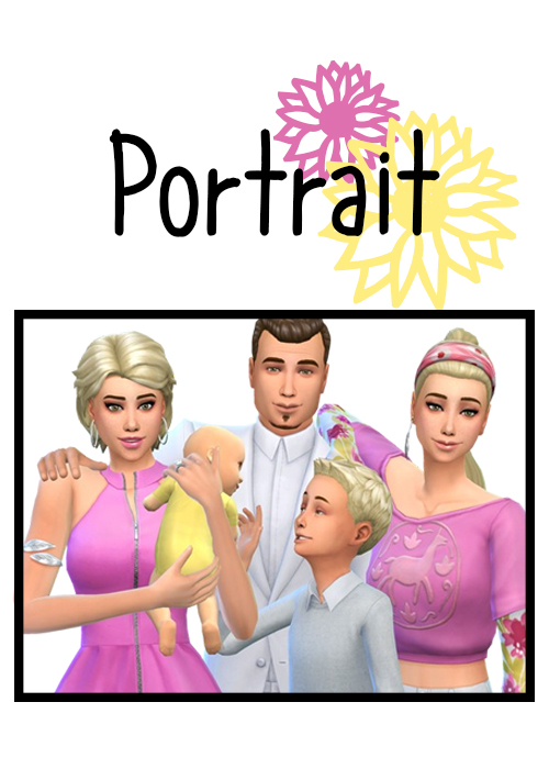 Sims 4 Portrait group family pose at j e n n e h – SakuraLeon