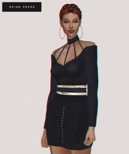 Reign dress at Fashion Royalty Sims » Sims 4 Updates