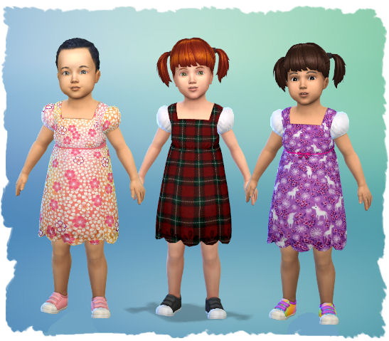 Sims 4 Dresses for toddlers by Chalipo at All 4 Sims