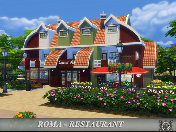Sims 4 Roma restaurant by Danuta720 at TSR