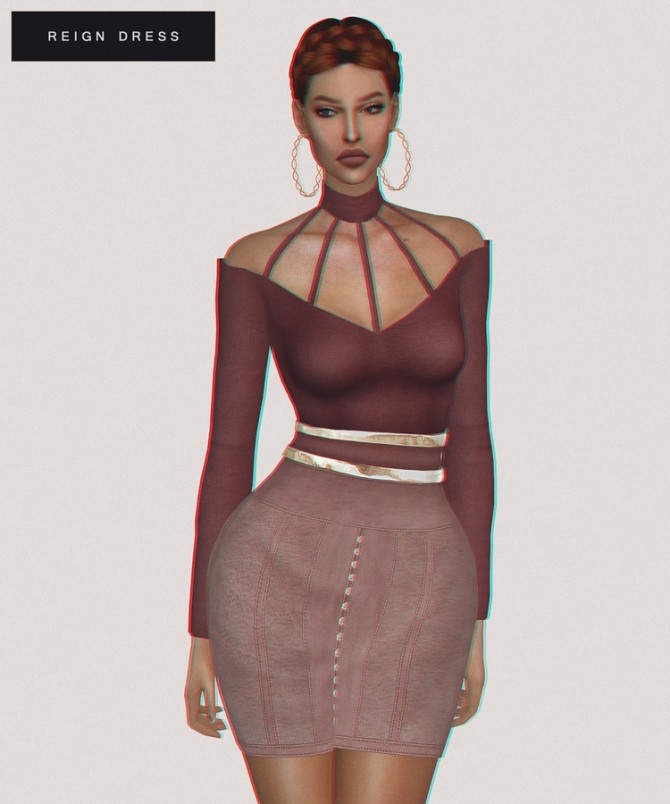 Sims 4 Reign dress at Fashion Royalty Sims