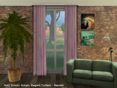 Sims 4 Curtain 1 updated at ChiLLis Sims