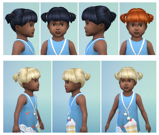 Sims 4 Short Pics & Medium Waves for Toddler at Birksches Sims Blog