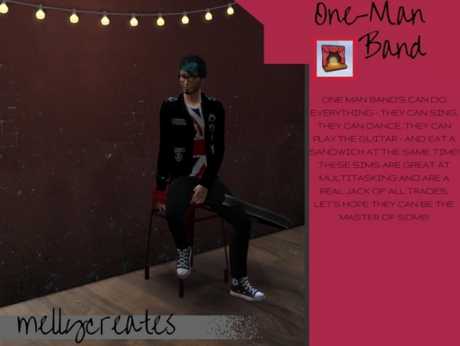Sims 4 Trait Duo Pack Singer and One Man Band at MellyCreates