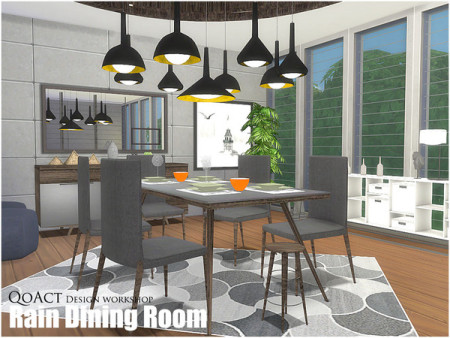 Rain Dining Room by QoAct at TSR