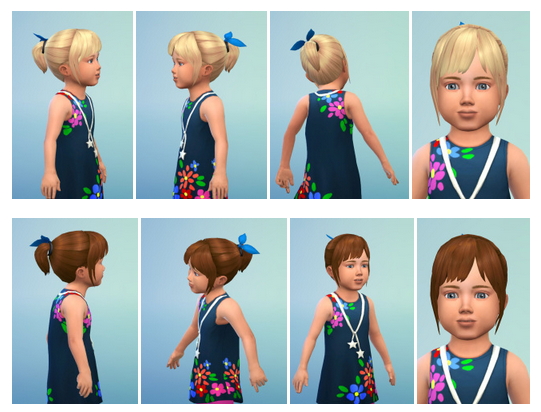 Ponytail With Band For Toddler At Birksches Sims Blog Sims 4 Updates