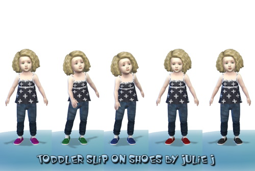 Sims 4 Toddler Slip on Shoes at Julietoon – Julie J