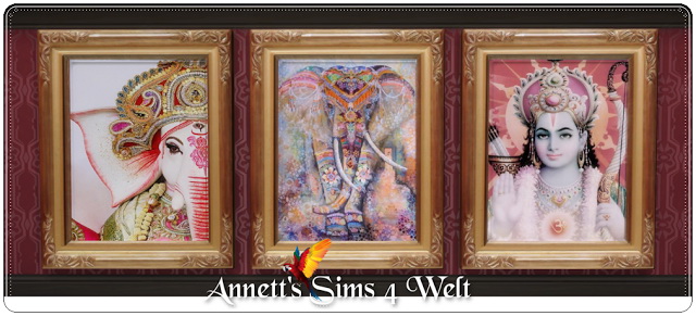 Sims 4 India paintings at Annett’s Sims 4 Welt