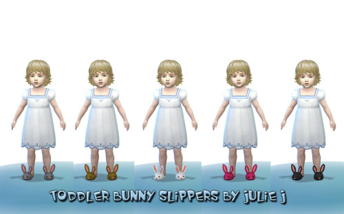 Sims 4 Toddler Bunny Slippers at Julietoon – Julie J
