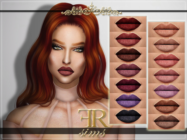 Sims 4 FRS Lipstick N18 by FashionRoyaltySims at TSR