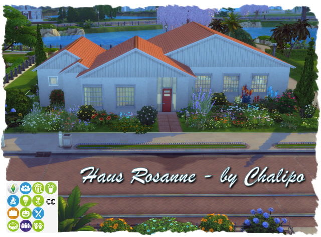 Sims 4 Rosanne house by Chalipo at All 4 Sims