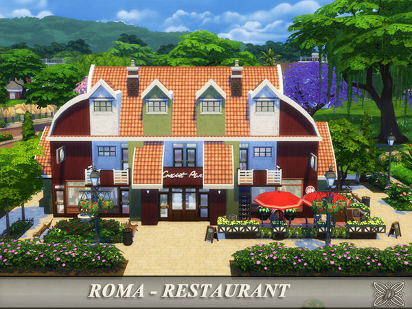 Sims 4 Roma restaurant by Danuta720 at TSR