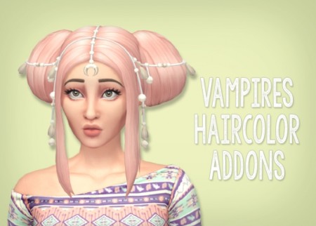 20 extra haircolors for all hairs in the Vampires game pack at Simsrocuted