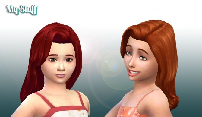 Sims 4 Caroline Hair for Girls at My Stuff