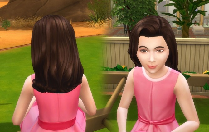 Sims 4 Caroline Hair for Girls at My Stuff