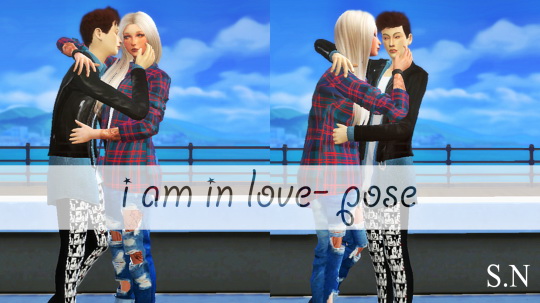 Sims 4 I am in love pose at Simsnema