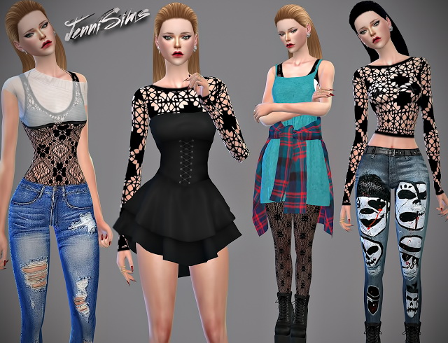 Sims 4 Lace Collection at Jenni Sims