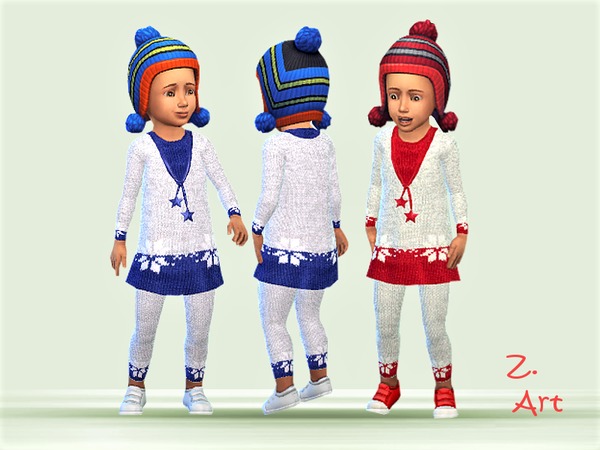 Sims 4 BabeZ. 02 warm outfit by Zuckerschnute20 at TSR