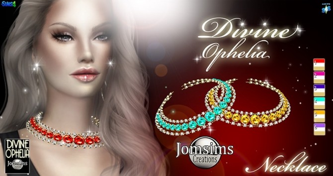 Sims 4 Divine Ophelia Necklace at Jomsims Creations