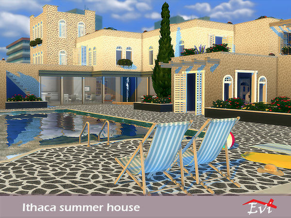Sims 4 Ithaca summer house by evi at TSR