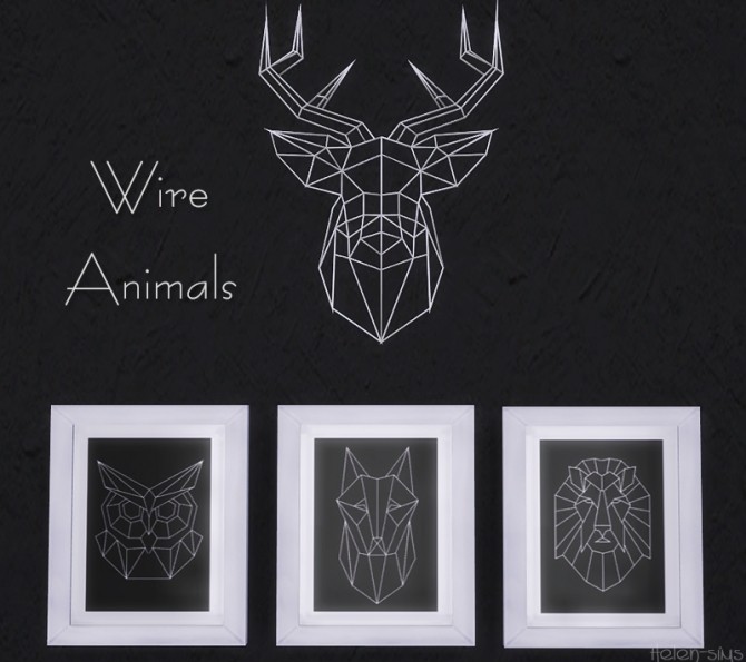 Sims 4 Wire Animals Set at Helen Sims