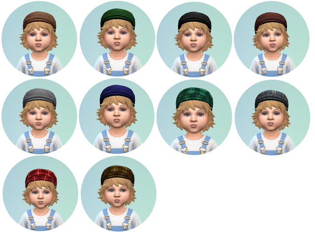Sims 4 Toddlers Paper Boy Hat Conversion at Historical Sims Life