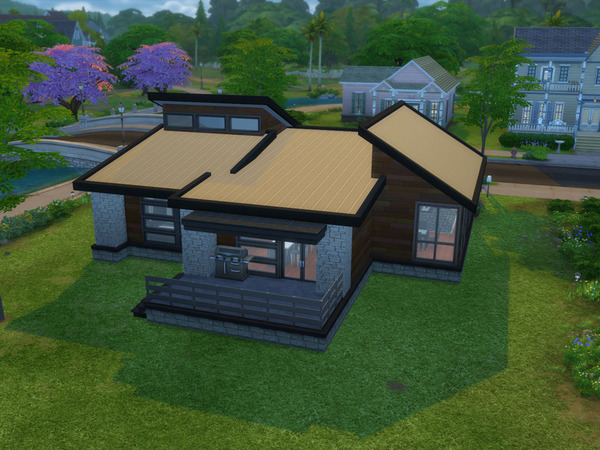 Sims 4 Contemporary Home 1 NO CC by ArchitectTC at TSR