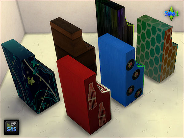 Sims 4 6 Recolors of a jukebox by Mabra at Arte Della Vita