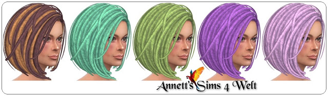 Sims 4 Nightcrawler Amunet Hair Recolors at Annett’s Sims 4 Welt