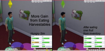 Gain More from Eating Harvestables at Pearlbh Sims Mods & Stuff