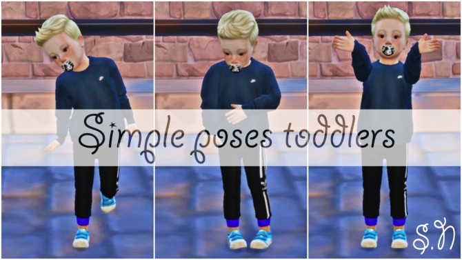 Sims 4 Poses toddler at Simsnema