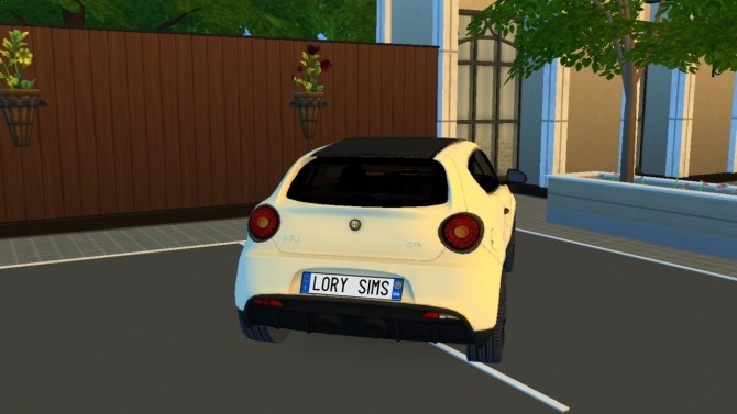 Sims 4 Alfa Romeo MiTo GTA Concept at LorySims