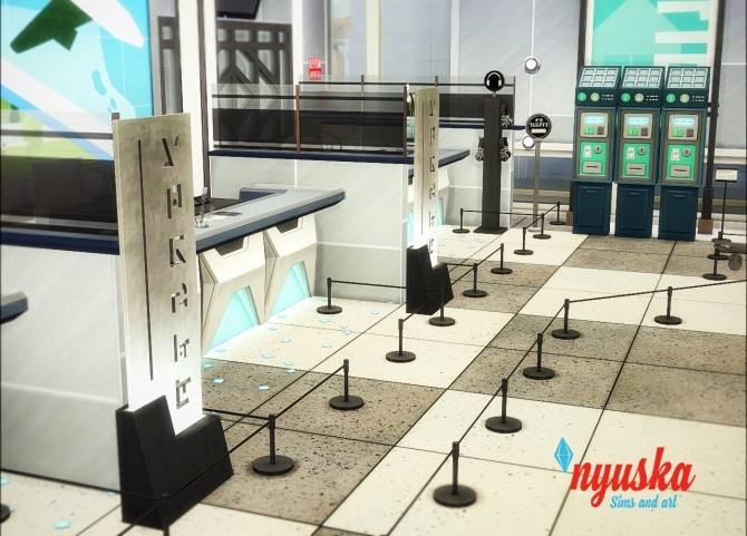 Sims 4 Airport interior at Nyuska